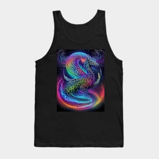 Mystical psychedelic dragon Tank Top